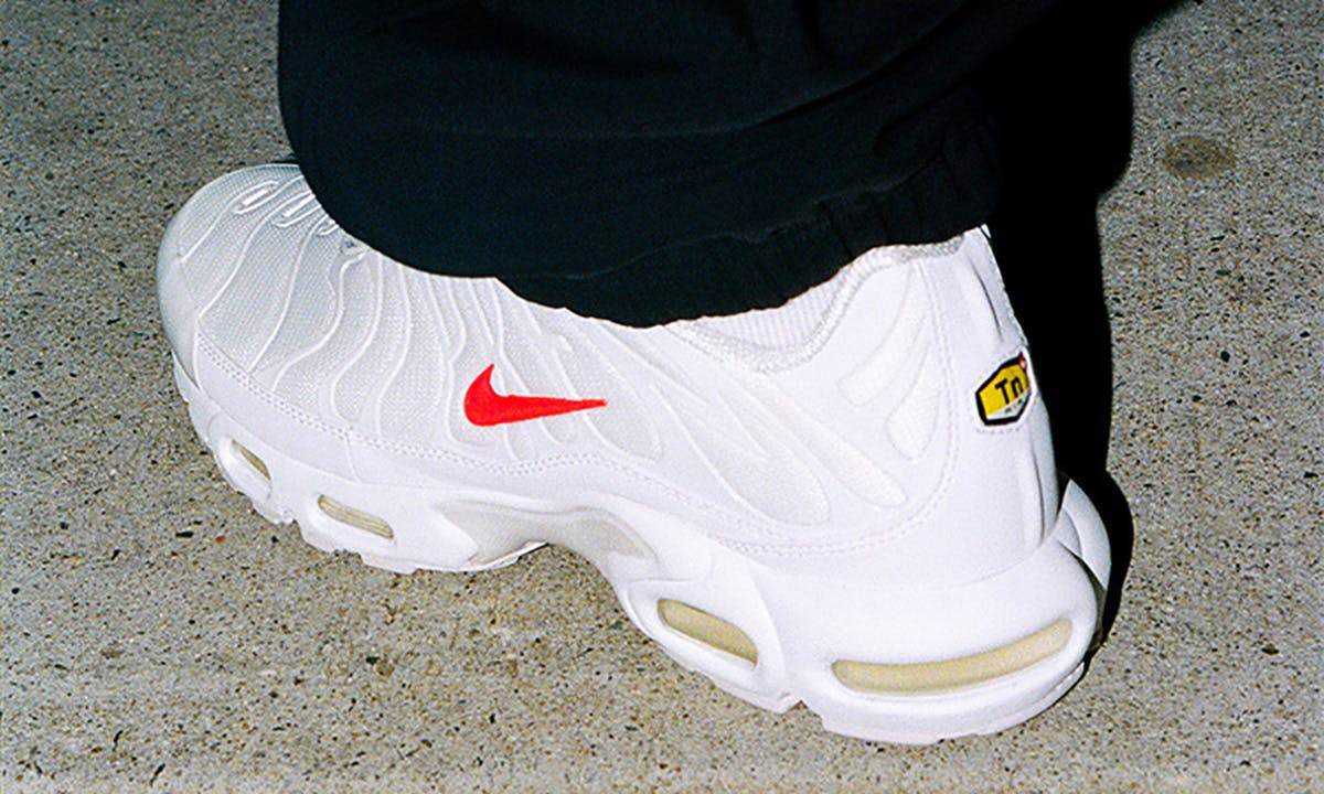 The All-White Supreme x Nike Air Max Plus Is Dropping Today