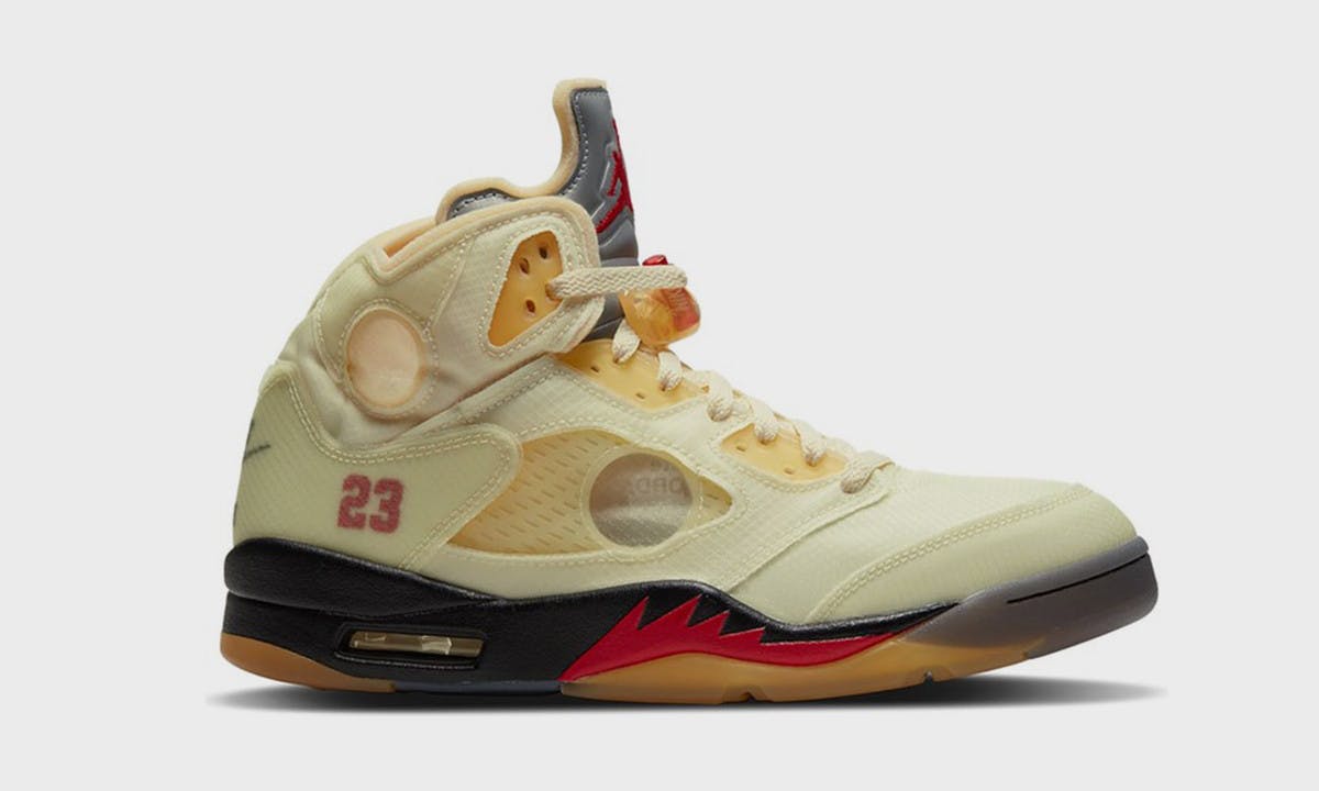 off white air jordan 5 "sail"