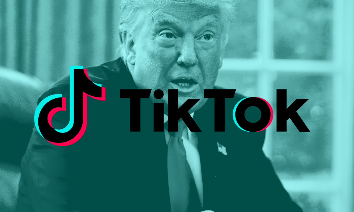 Tump image with "TikTok" overlaid text