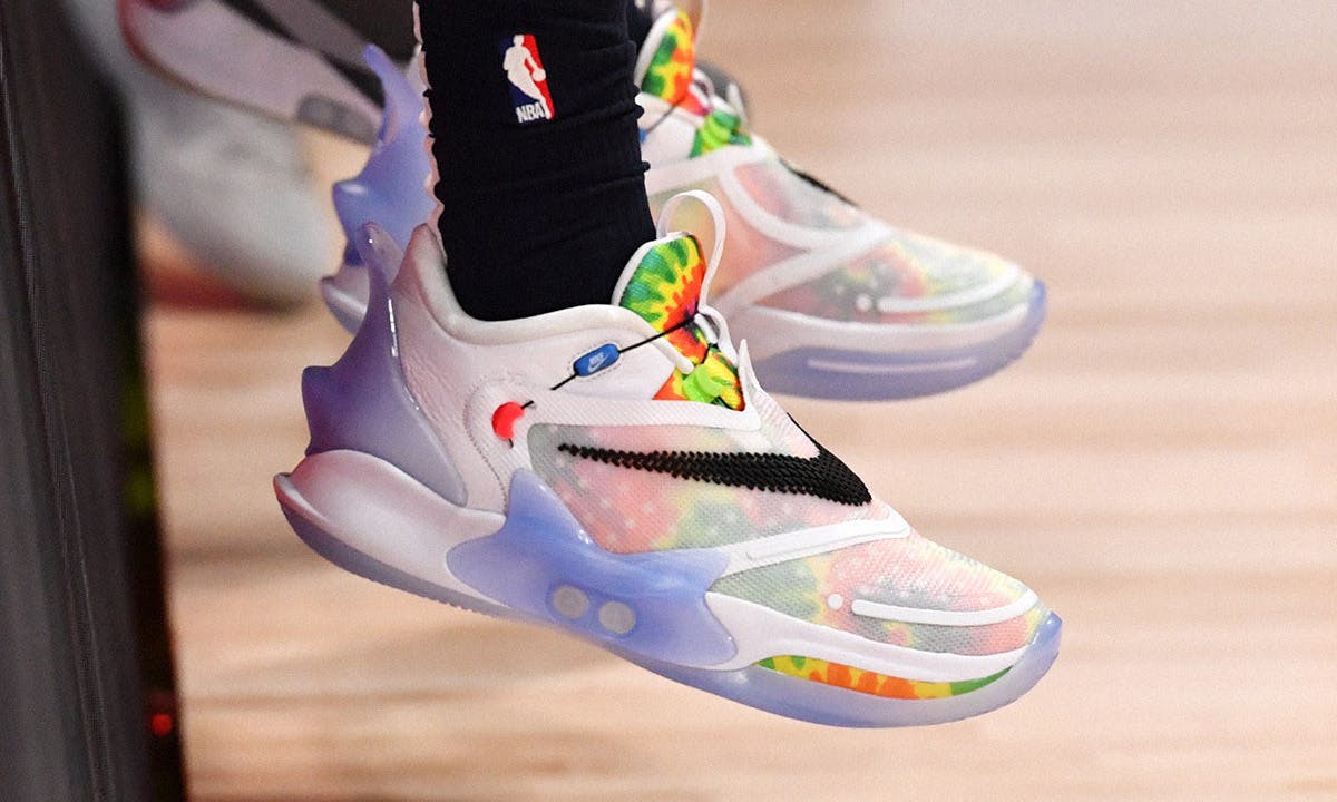 Ja Morant wearing Nike Adapt BB 2.0 "Tie Dye"