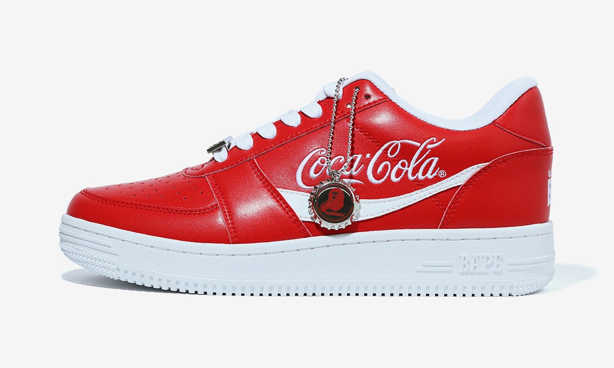 bapesta coca-cola red product shot