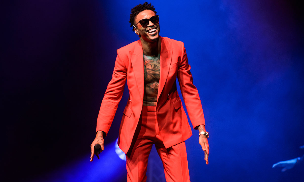 August Alsina performs live on stage at Indigo at The O2 Arena
