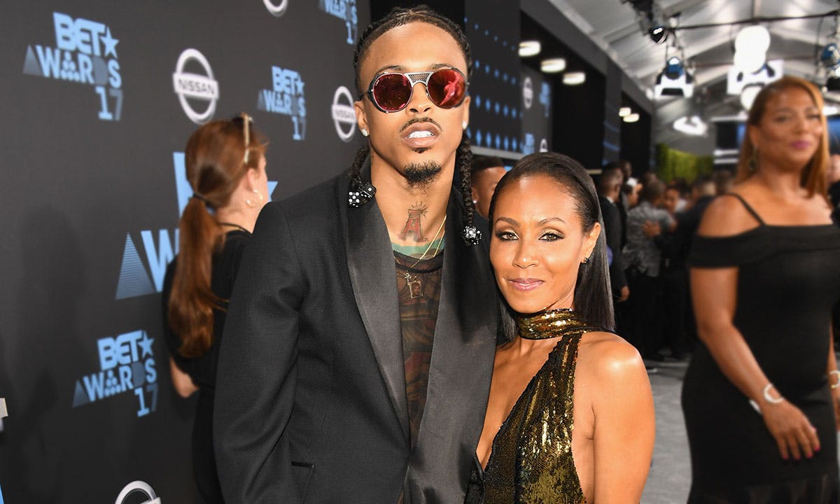 August Alsina (L) and Jada Pinkett Smith at the 2017 BET Awards