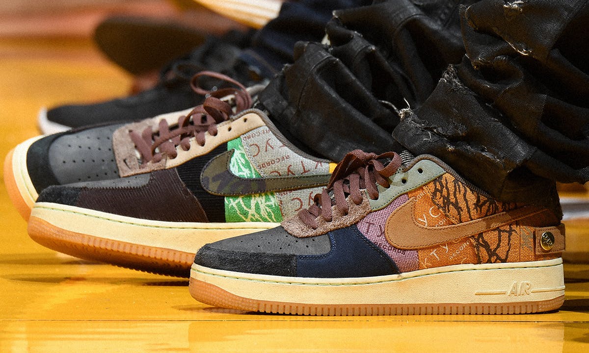 Travis Scott Wears Pharrell's Louis Vuitton With Air Jordan 1s