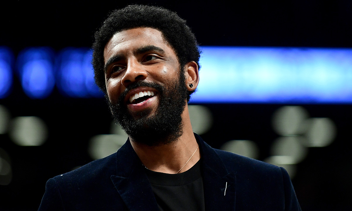 Kyrie Irving smiling