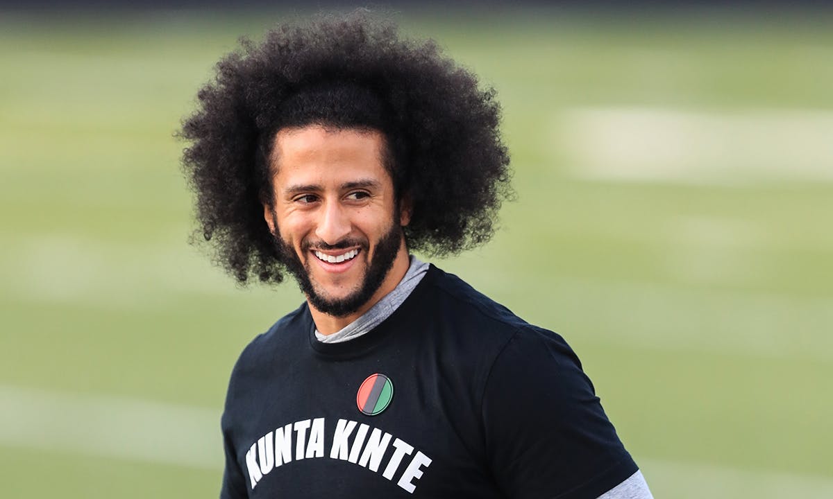 Colin Kaepernick smiling