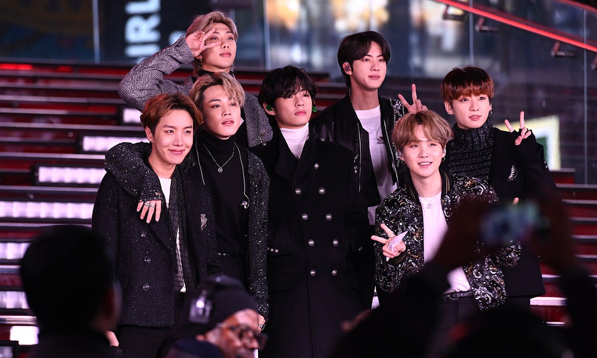 BTS performs during Dick Clark's New Year's Rockin' Eve