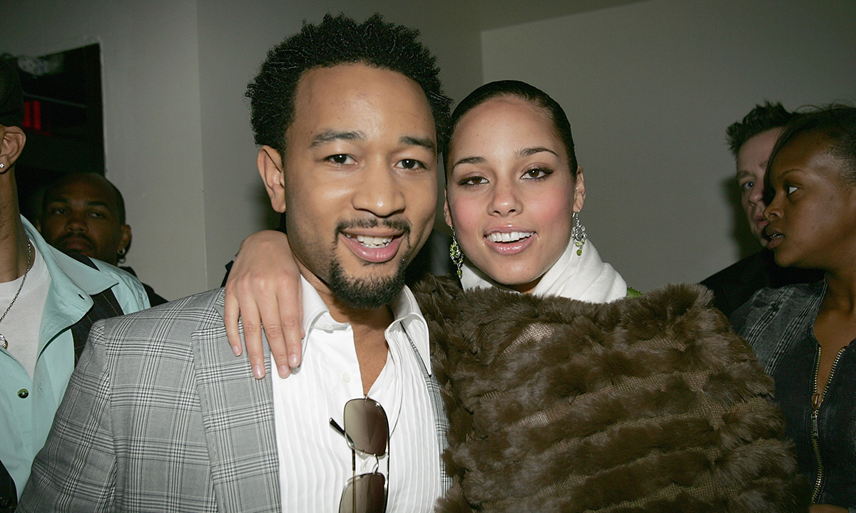 John Legend and Alicia Keys attend the wrap party for Keys' "Diary Tour"
