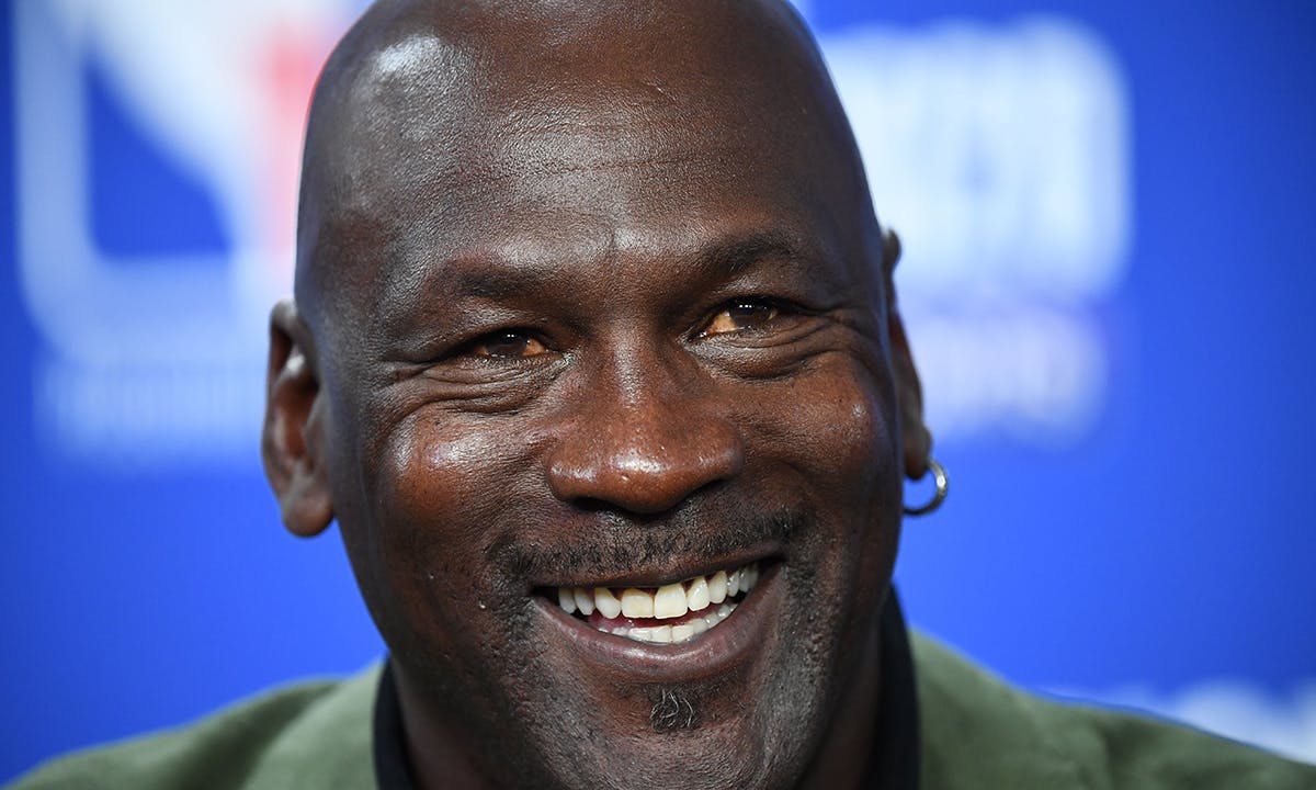 Michael Jordan smiling