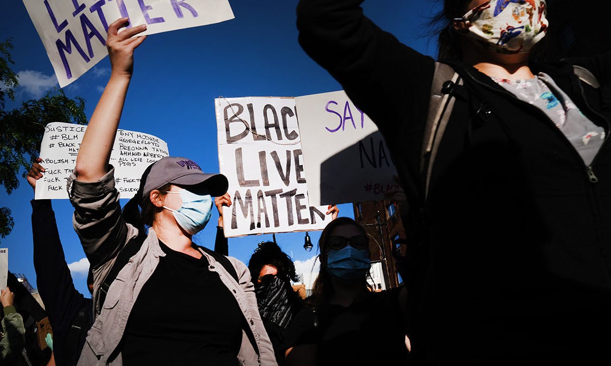 Protests Against Police Brutality Over Death Of George Floyd Continue In NYC