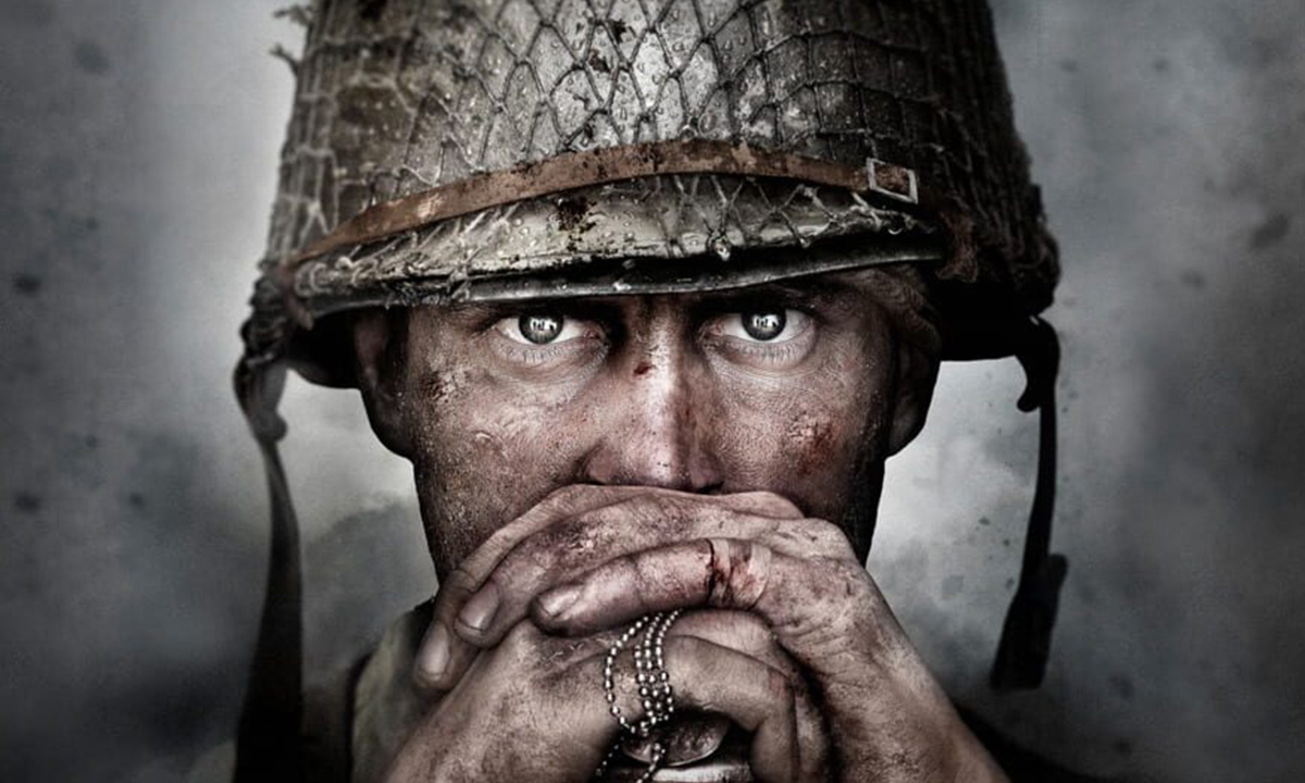 'Call of Duty: WWII' solider wearing helmet