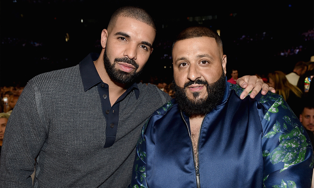 Dj Khaled and Drake posing together