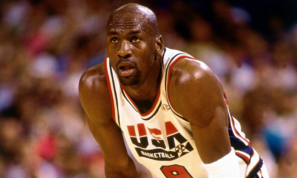 A 'Dream Team' jersey worn and signed by Michael Jordan sold for $216,000