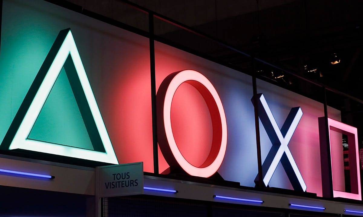 Sony PlayStation Buttons Logo is displayed during the 'Paris Games Week'