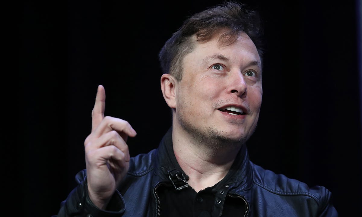 Elon Musk, founder and chief engineer of SpaceX speaks at the 2020 Satellite Conference and Exhibition