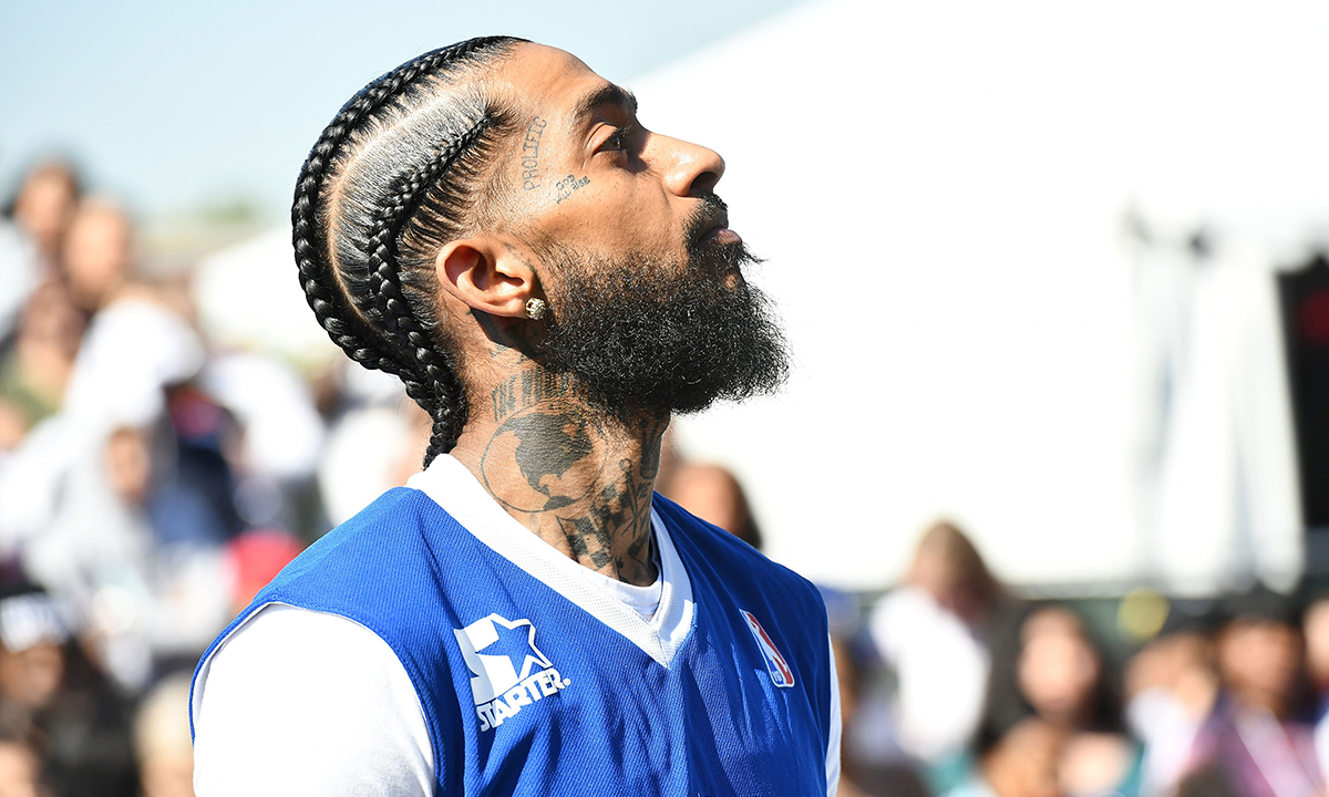 Nipsey Hussle attends the first annual YG and Friends Daytime Boogie Basketball Tournament