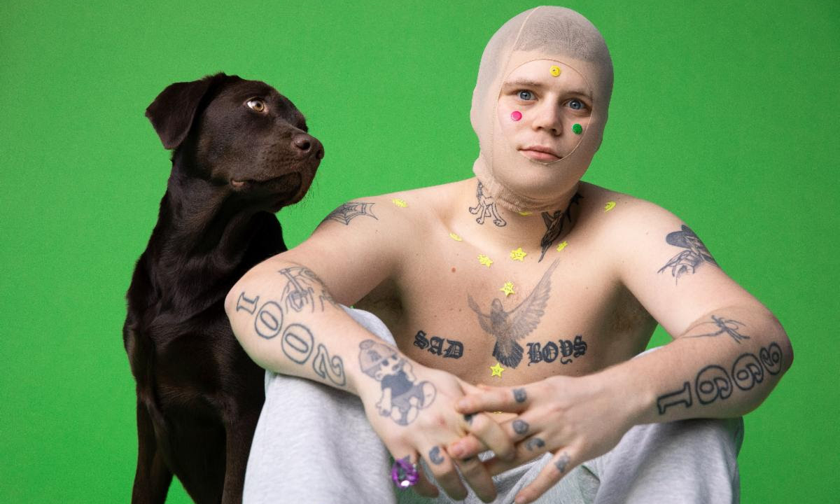 Yung Lean and dog