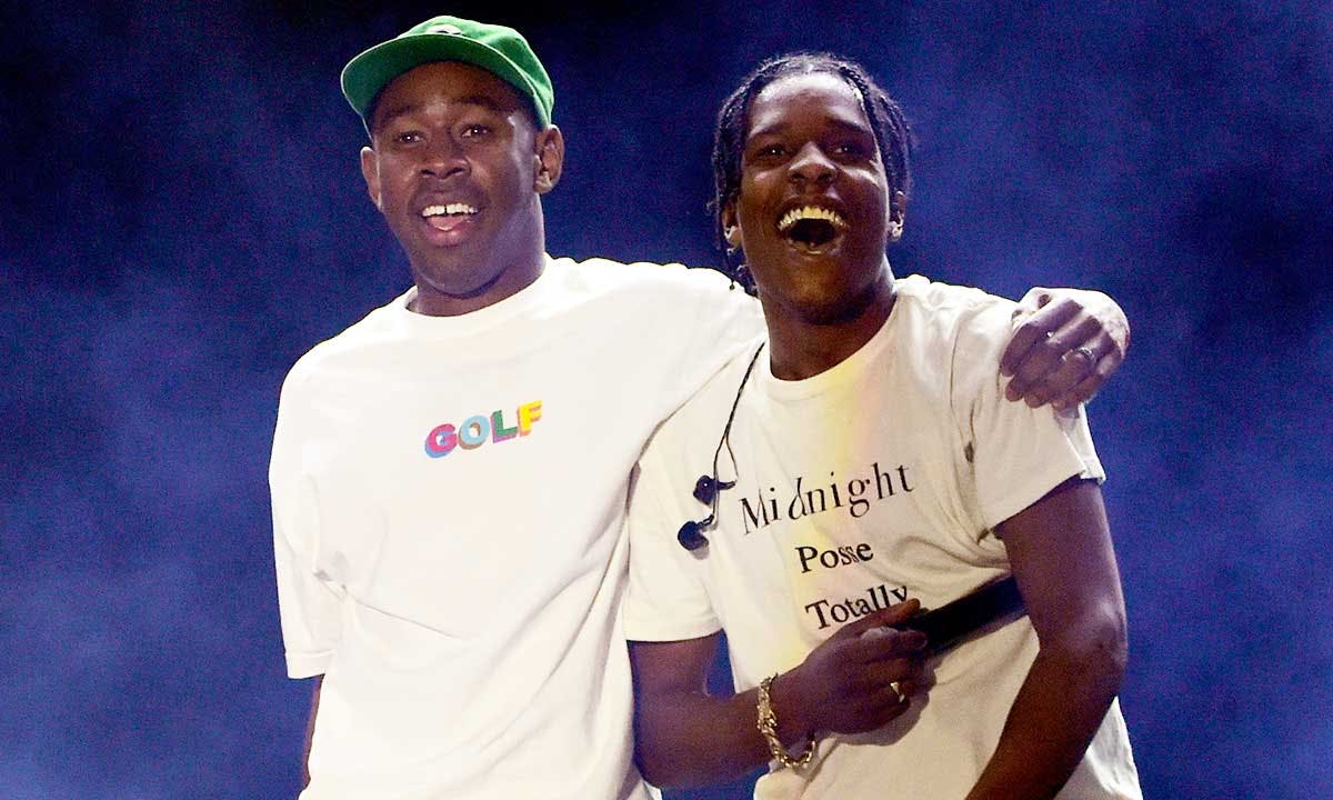 ASAP Rocky and Tyler the Creator on stage