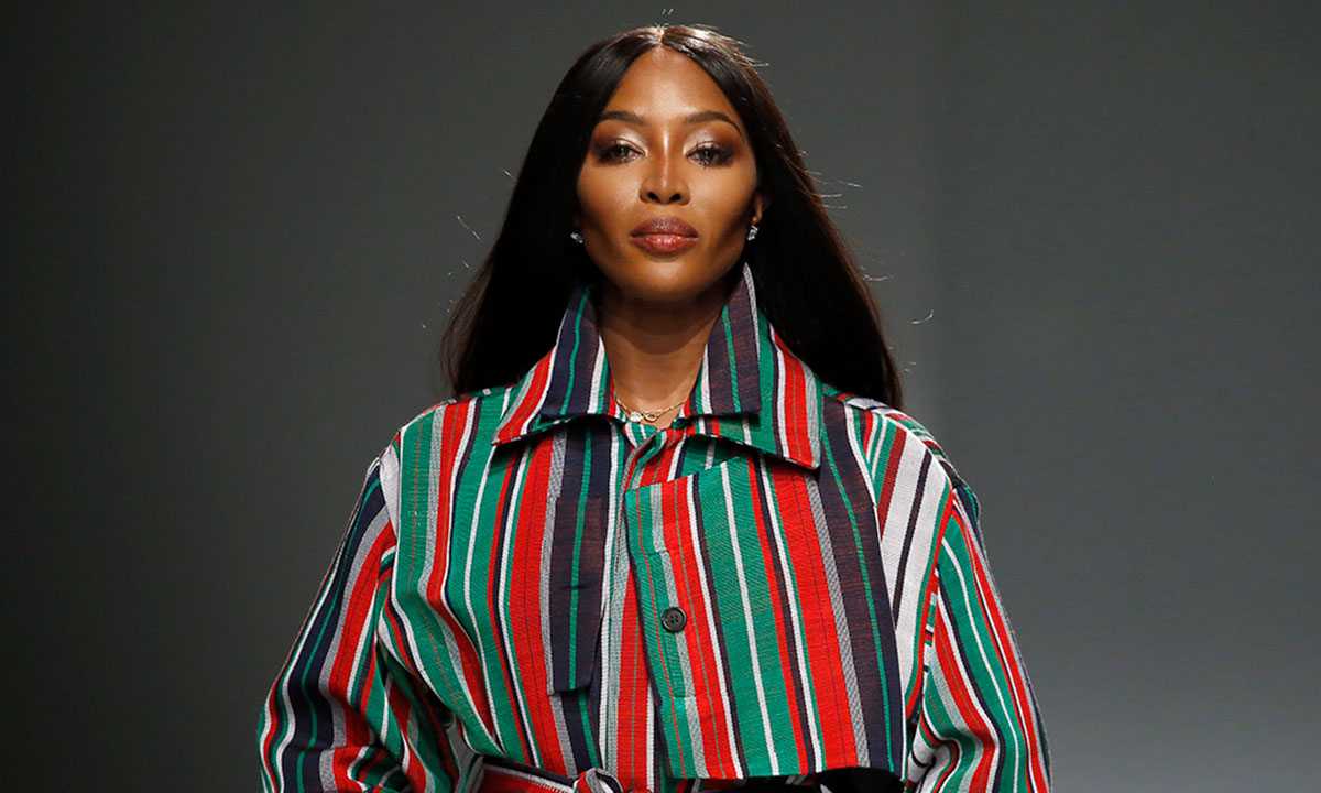 Naomi Campbell walks the runway during the Kenneth Ize show