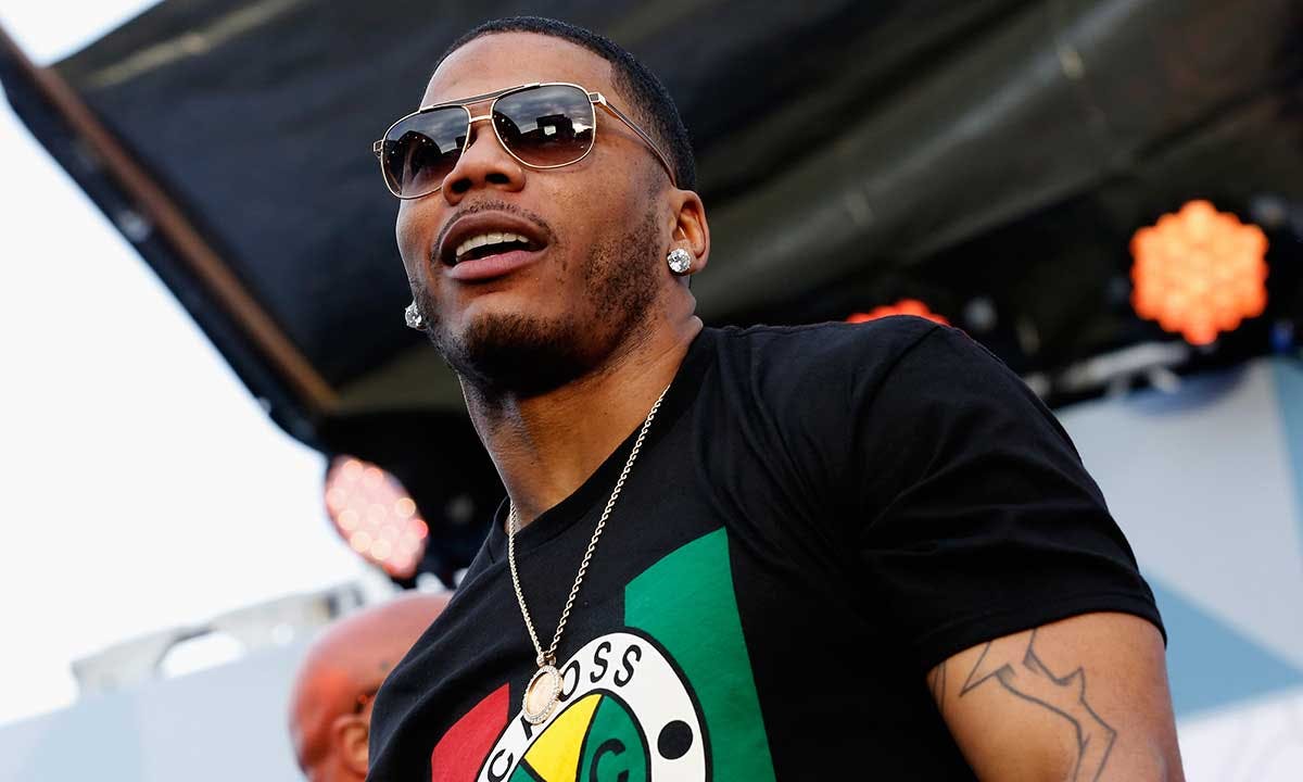 Nelly performs on stage