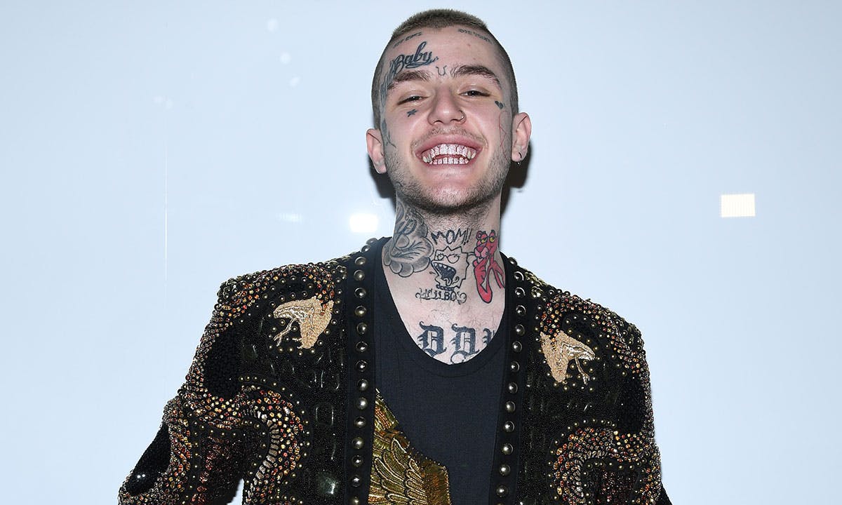 Lil Peep attends the Balmain Menswear Spring/Summer 2018 show