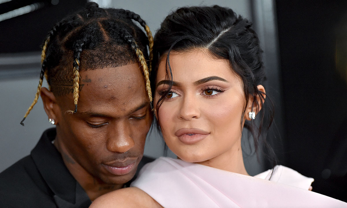 Kylie Jenner and Travis Scott attend the 61st Annual GRAMMY Awards