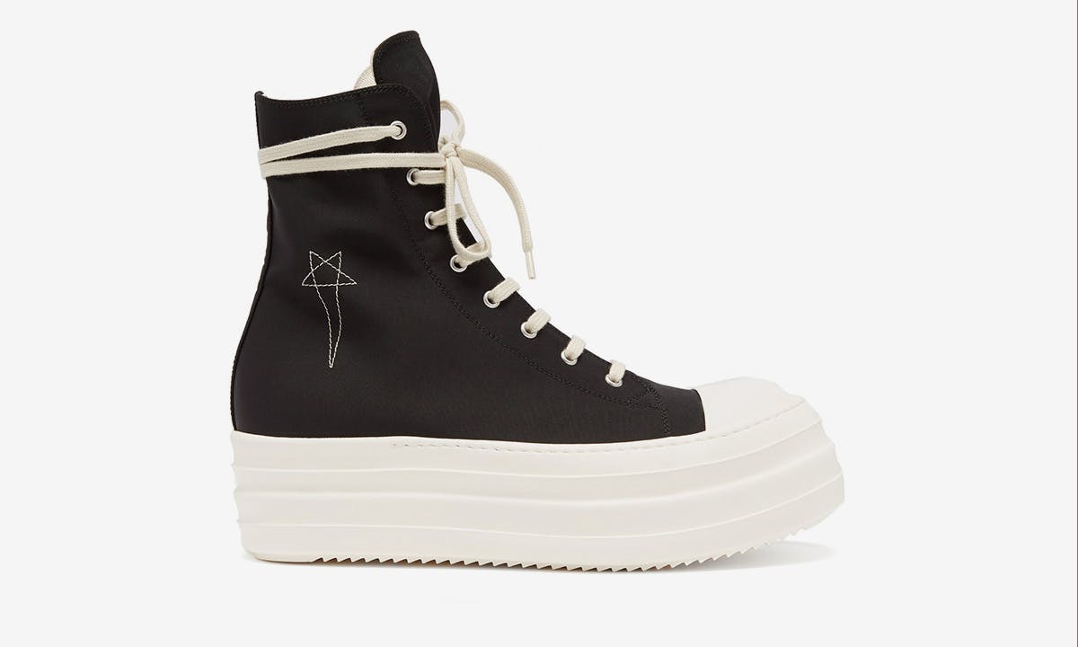 Rick Owens Double Bumper Canvas High-Top Ramones: Release Info Rick Owens Double Bumper Canvas High-Top Ramones: Release Info