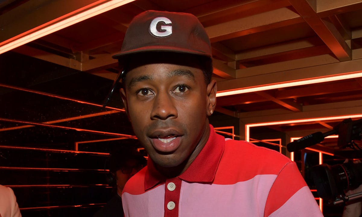 Tyler the Creator GOLF hat striped shirt