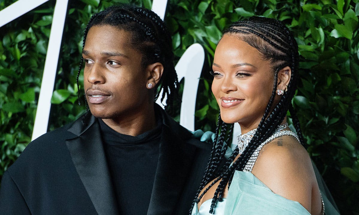 Rihanna and ASAP Rocky at the fashion awards