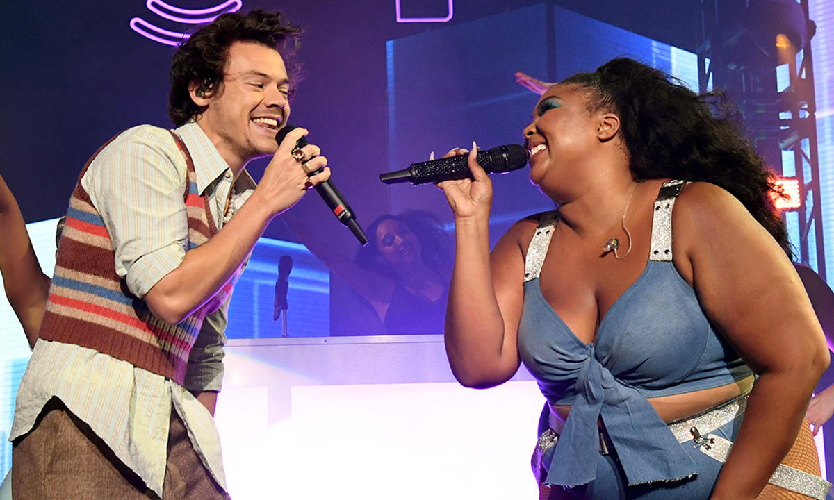 Harry Styles and Lizzo perform an exclusive concert for the SiriusXM and Pandora Opening Drive Super Concert Series