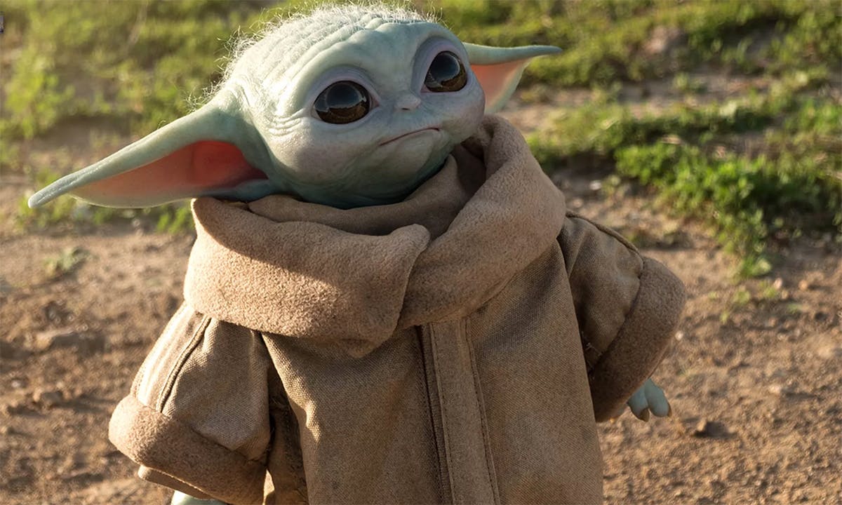 Baby Yoda life-size figure