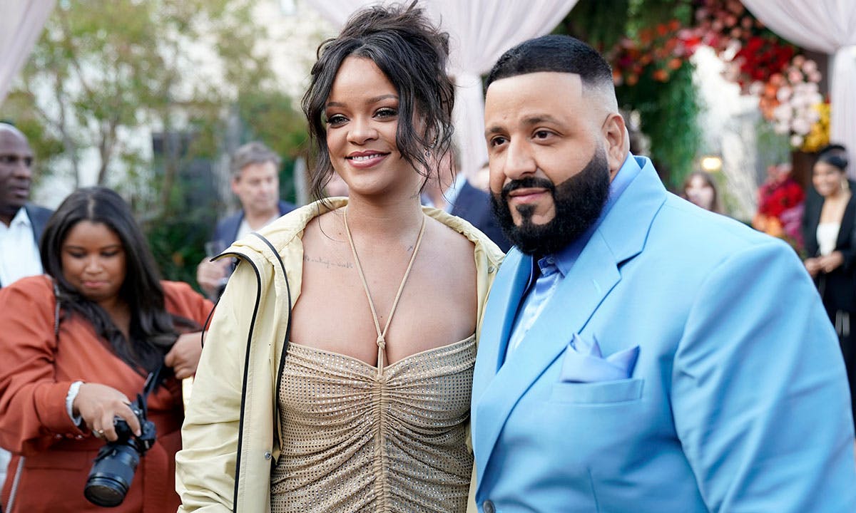 Rihanna and dj Khaled at roc nation's the brunch