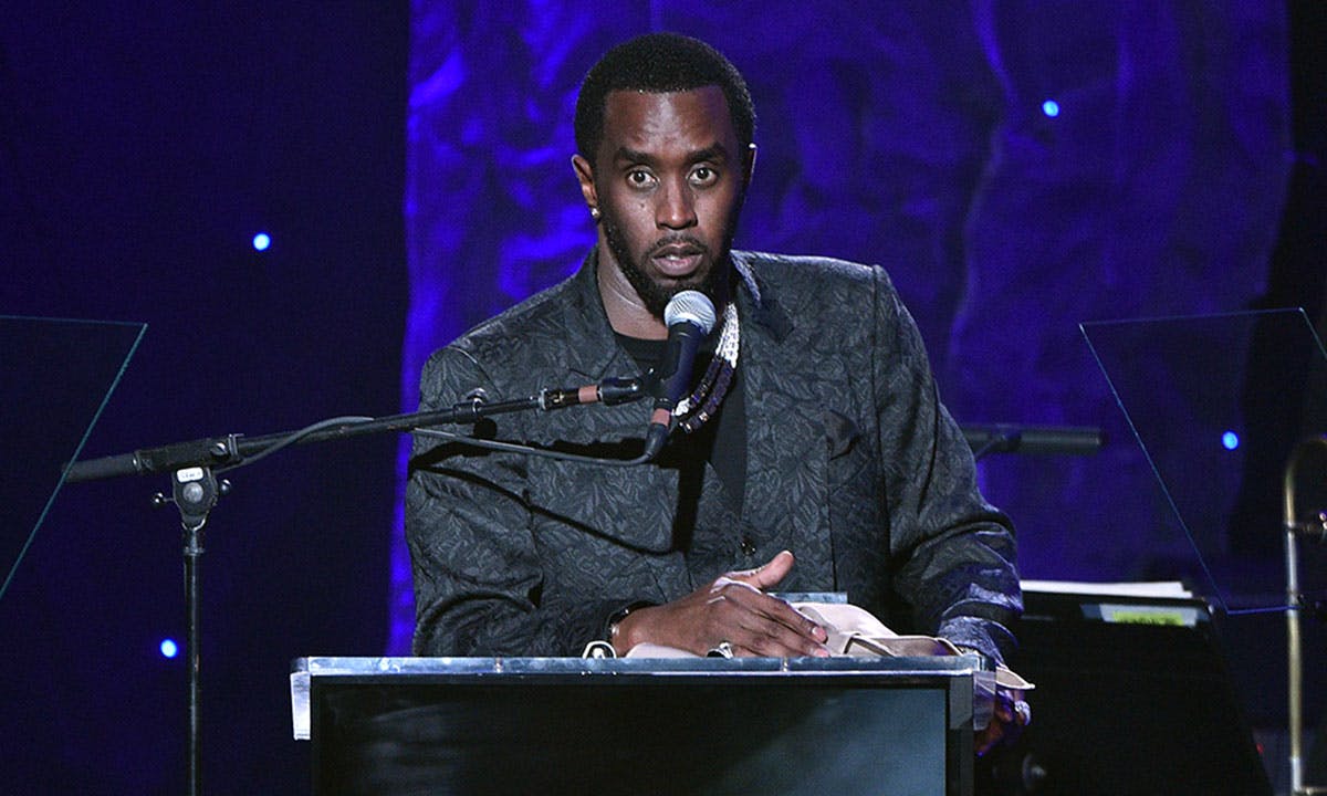 Sean "Diddy" Combs accepts Grammys' Salute to Industry Icons Award