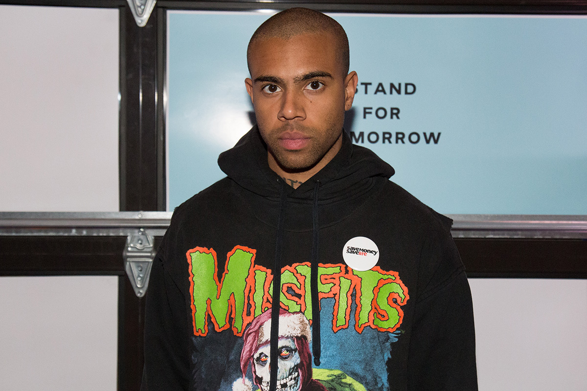 Vic Mensa attends End Gun Violence Together Rally at Union Market on February 11, 2019