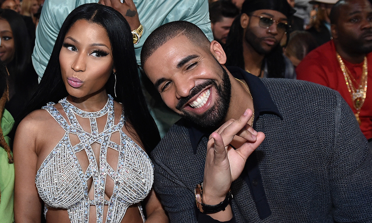 Nicki Minaj and Drake attend the 2017 Billboard Music Awards