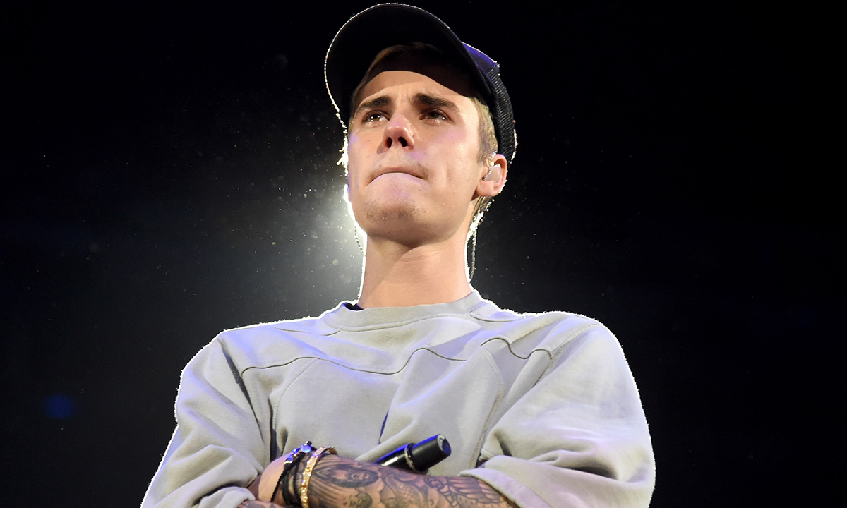 Justin Bieber performs on stage at Staples Center