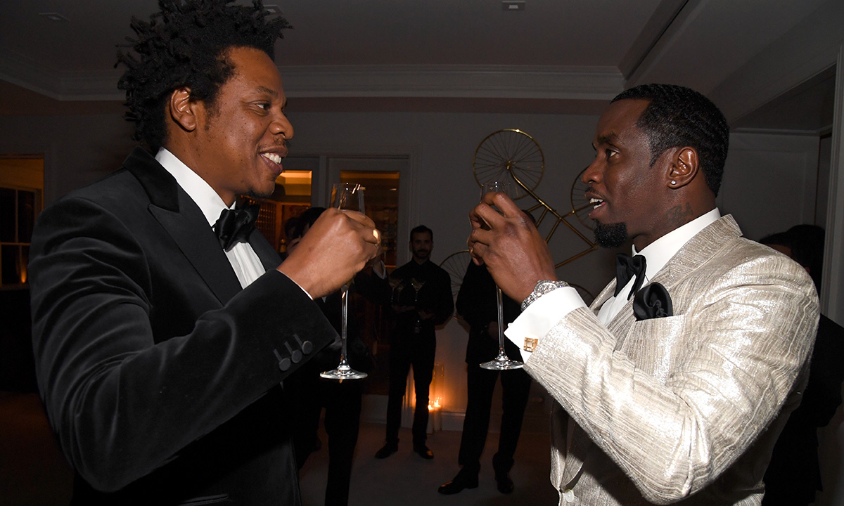 Jay-Z and Diddy at Diddy's 50th Birthday Bash
