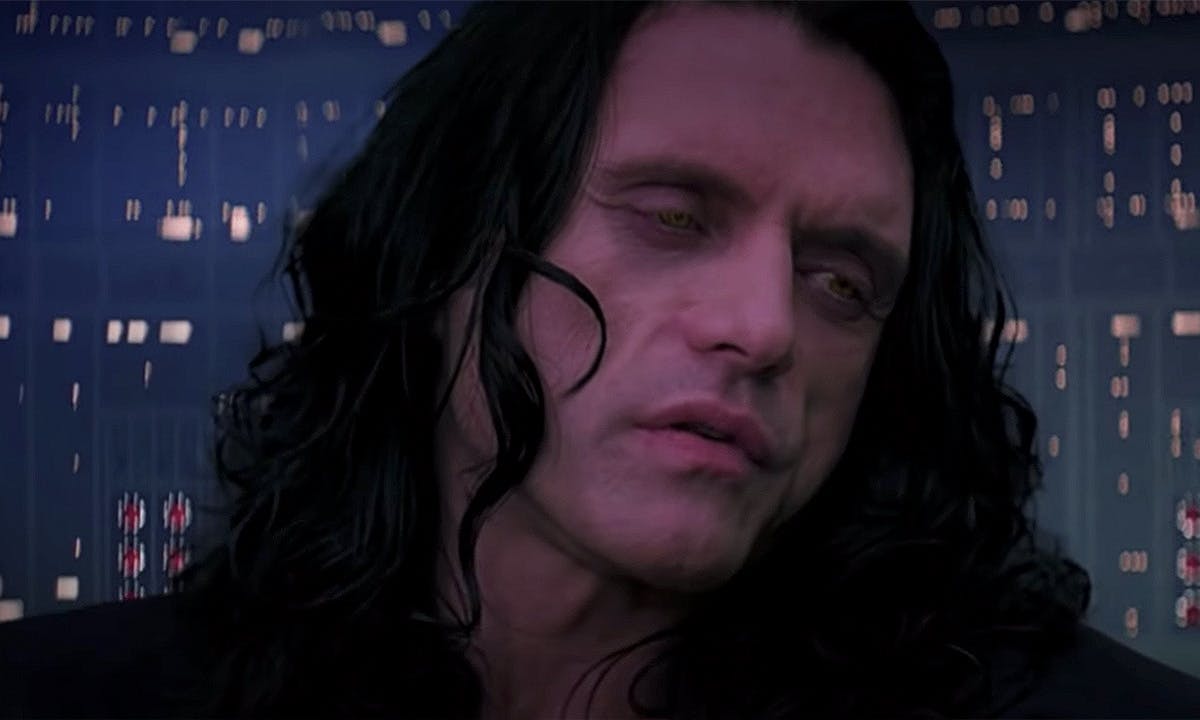 Tommy Wiseau Star Wars Saga closeup