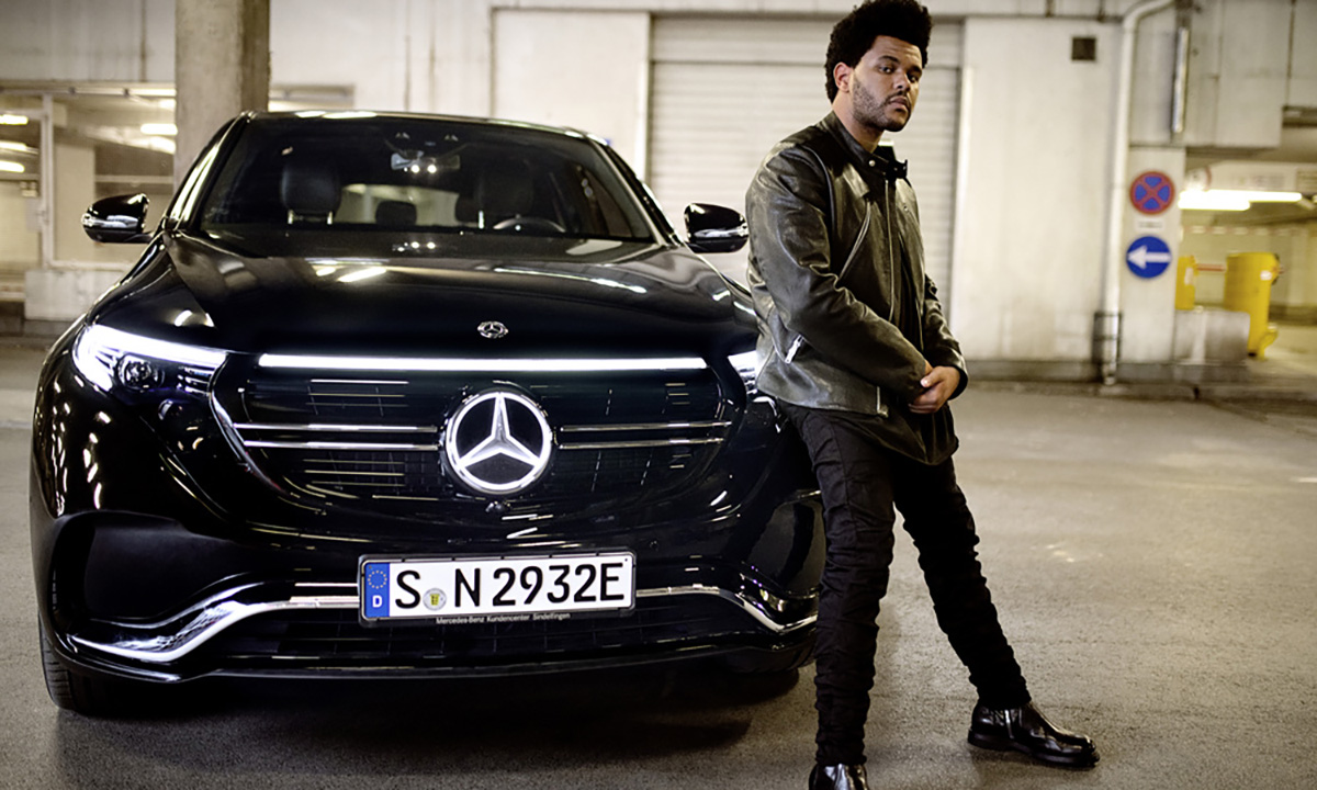 The Weeknd Mercedes-Benz EQC campaign