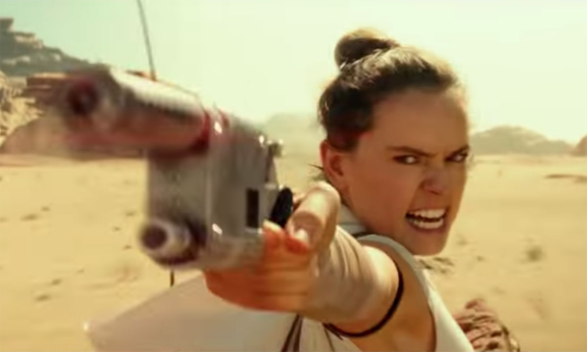 Rey gun Star Wars: The Rise of Skywalker clip