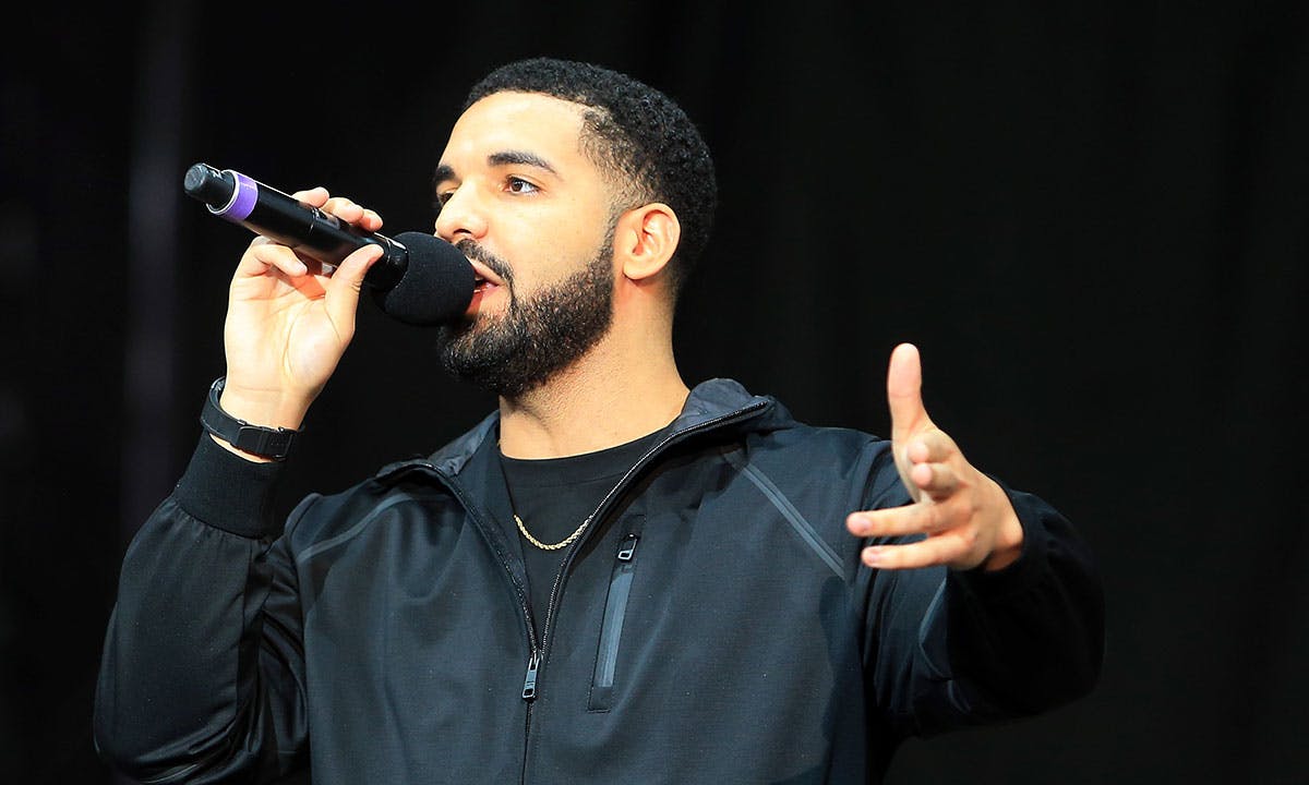 Drake at Floyd Mayweather Jr. v Conor McGregor World Press Tour