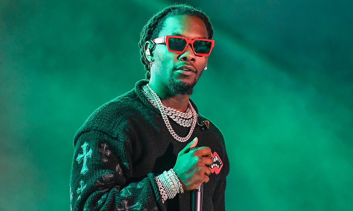 Offset performing at the Rolling Loud Festival in Oakland.