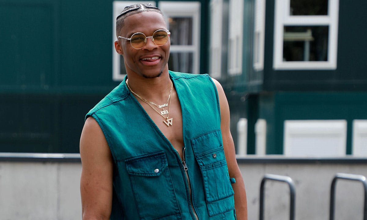 russel Westbrook wearing acne