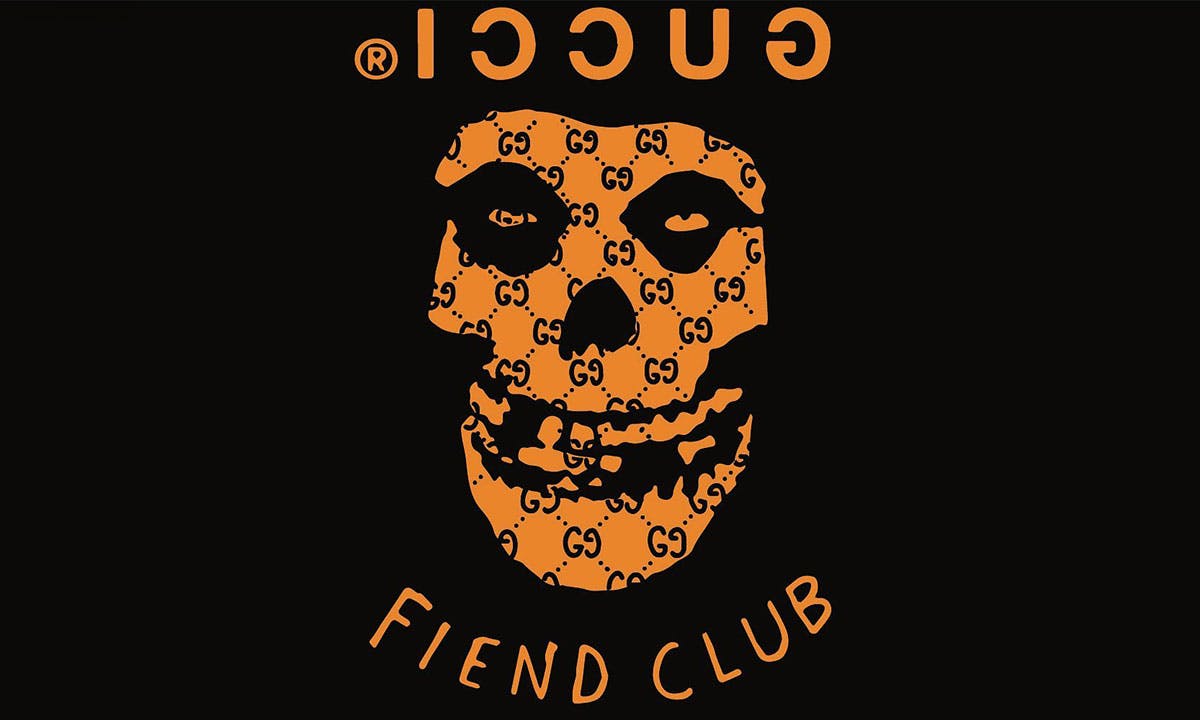 misfits skull with Gucci logo