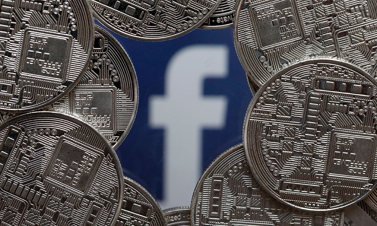 facebook logo coins