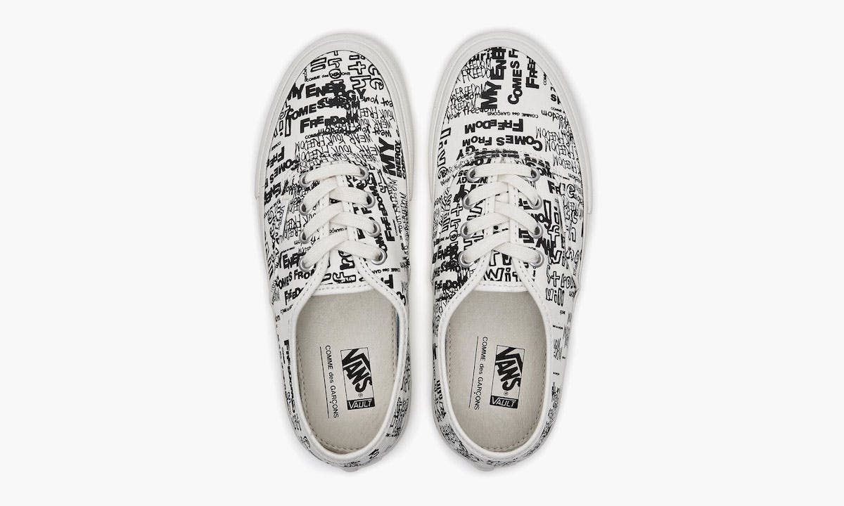 comme des garcons vans authentic white release date price dover street market