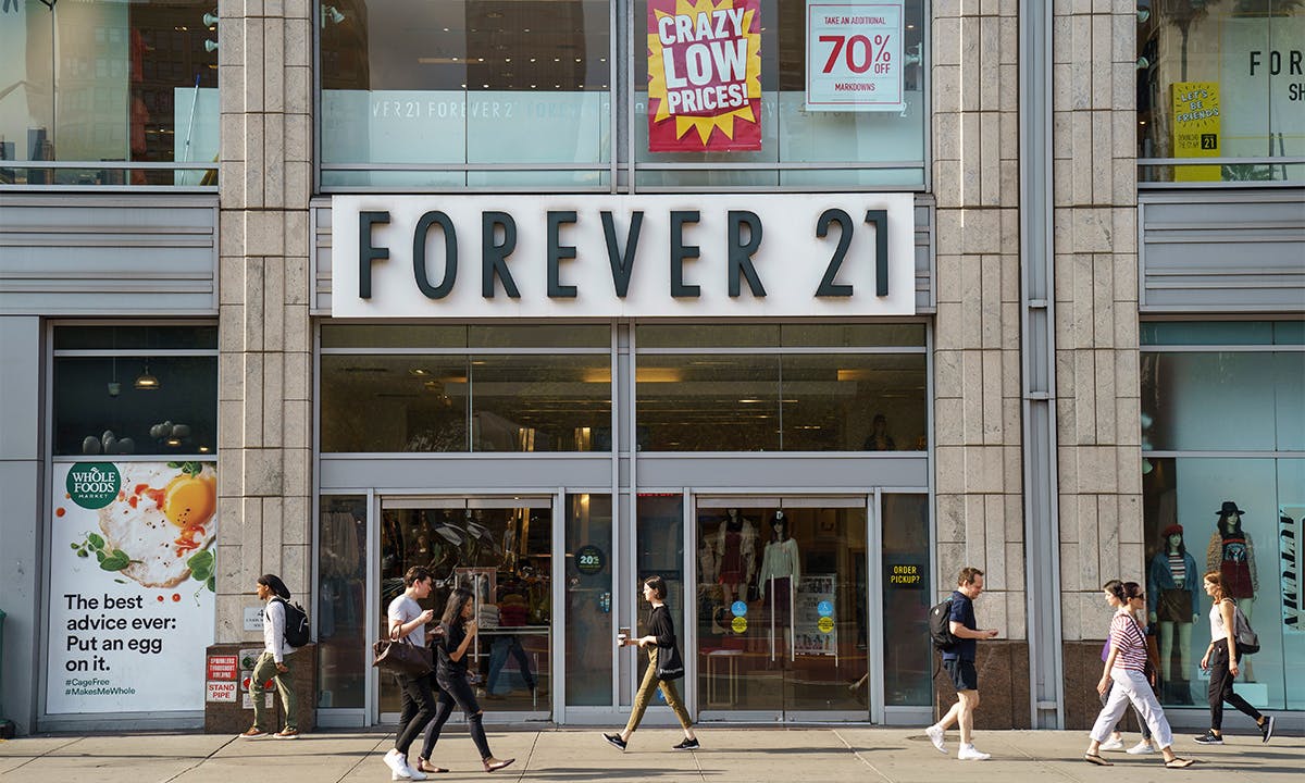 Forever 21 bankruptcy storefront