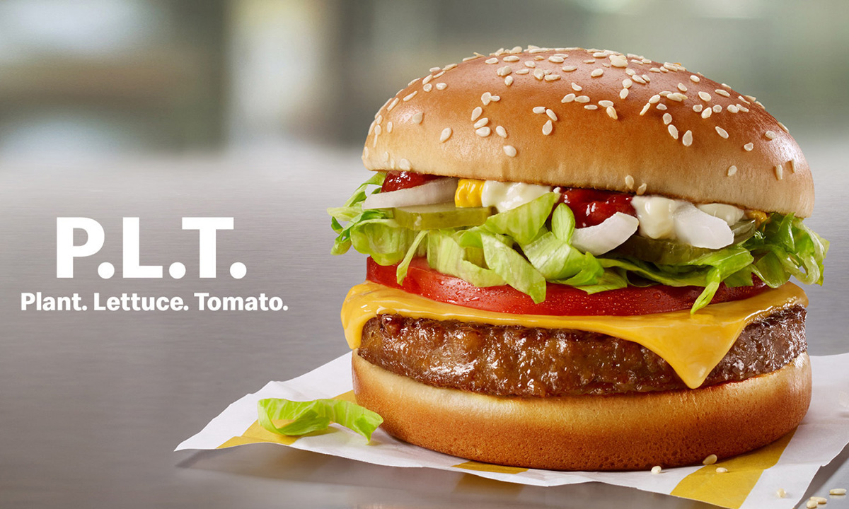 McDonald’s Beyond Meat P.L.T. burger