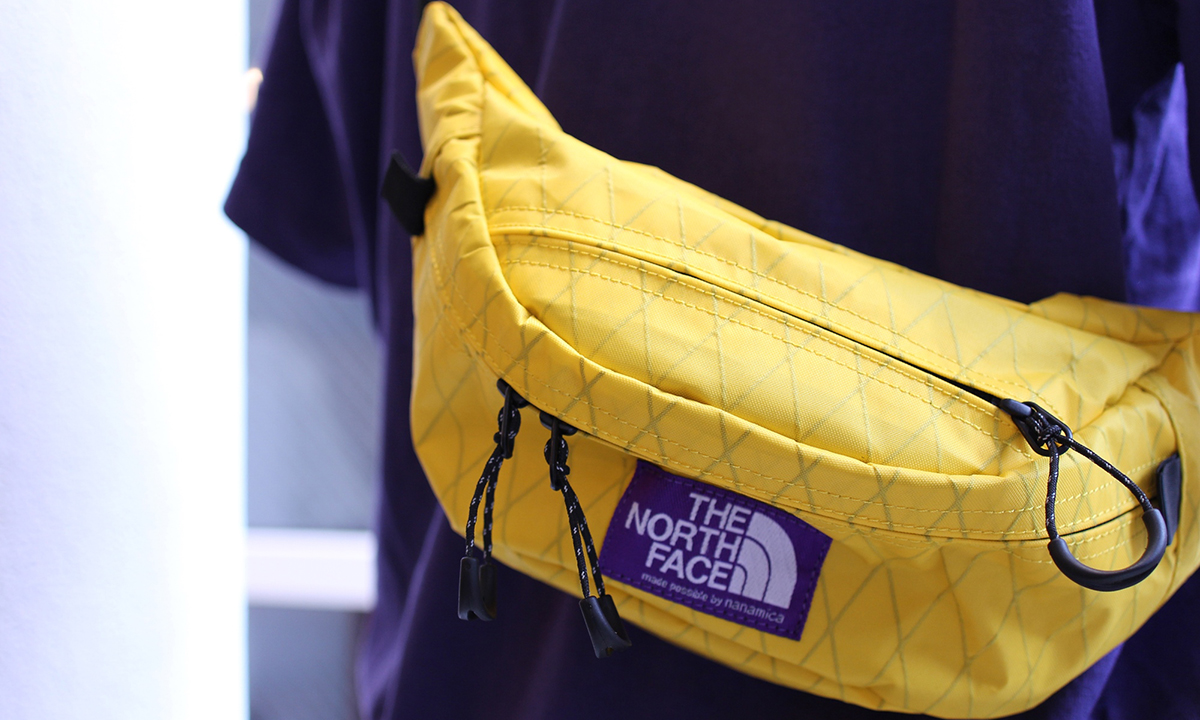 the north face purple label x pac bags feature