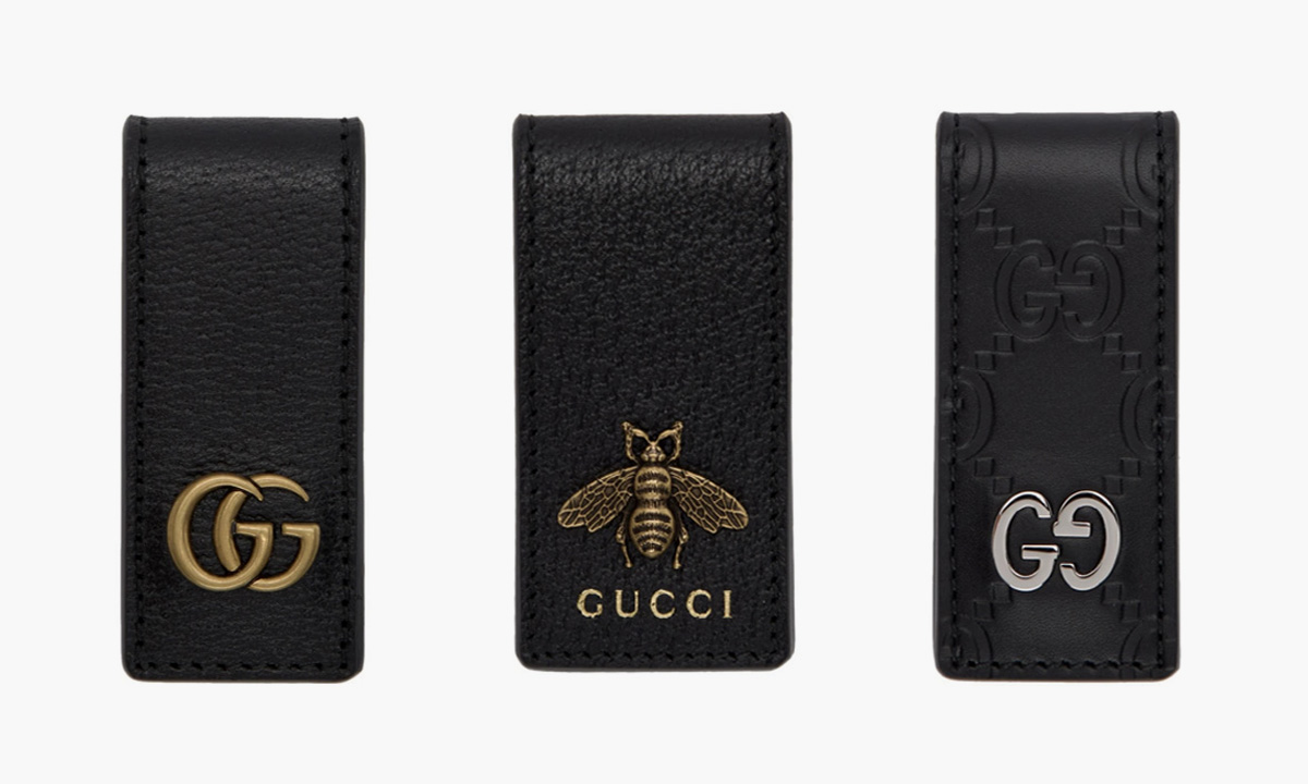gucci black leather gg money clip Caleb McLaughlin Lil Baby dababy
